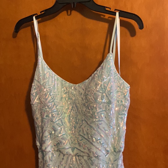 Blue Mermaid style Dress - Picture 3 of 5